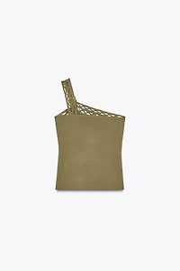 TOP EN MAILLE ASYMÉTRIQUE