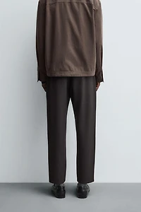 TEXTURED STRETCH PANTS