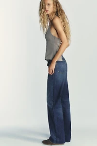 TRF HIGH WAIST WIDE LEG FULL LENGTH JEANS