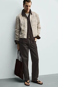 IRREGULAR FLORAL JACQUARD JACKET