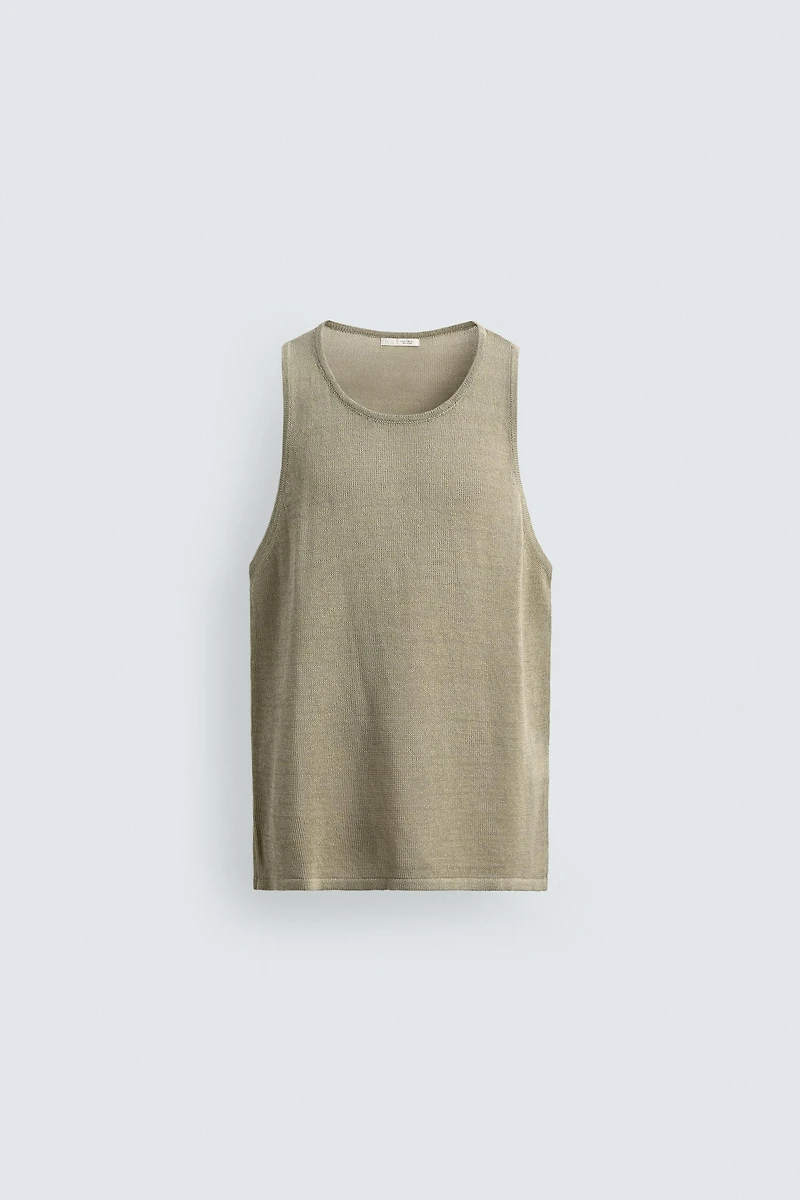 RELAXED FIT KNIT TANK TOP