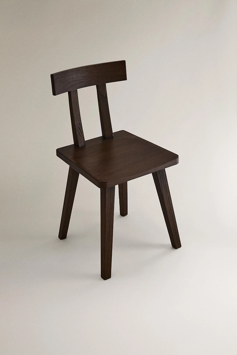 WOODEN CHAIR WITH BACKREST