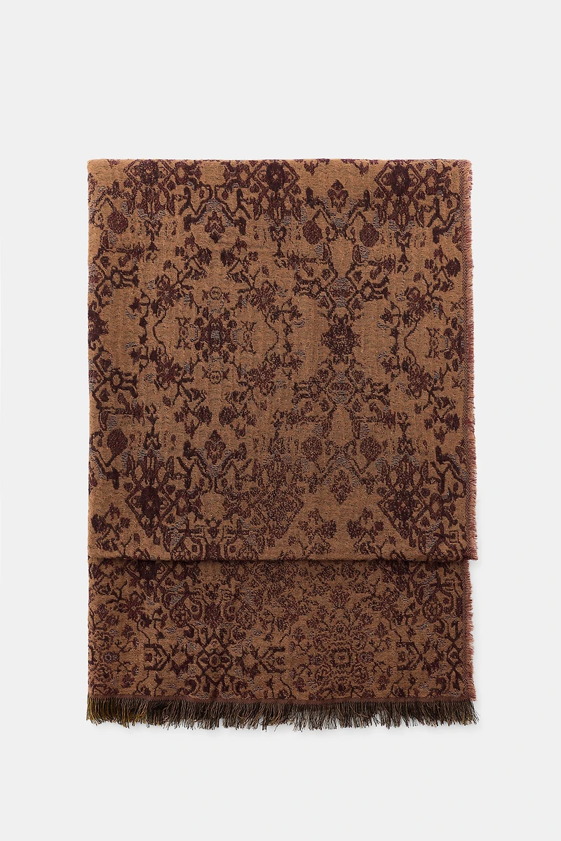 WOOL JACQUARD SCARF