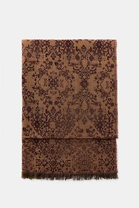 WOOL JACQUARD SCARF