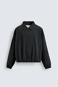 STRIPED TEXTURED JACKET