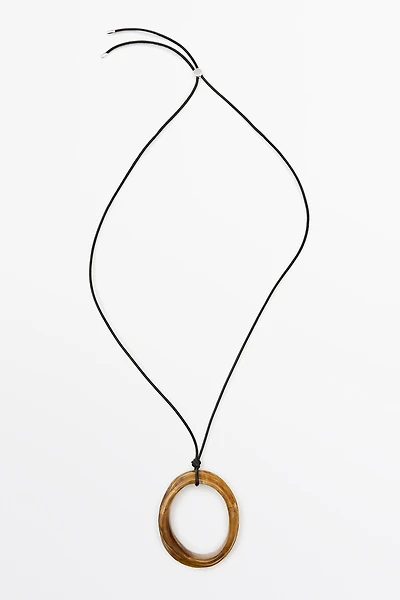 Collier anneau marbré