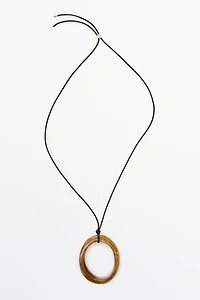 Collier anneau marbré
