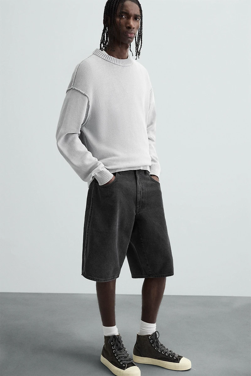 BAGGY FIT DENIM SHORTS