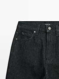 High-waist wide-leg jeans