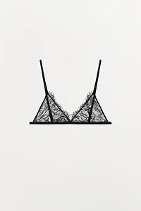 SOUTIEN-GORGE TRIANGLE EN DENTELLE