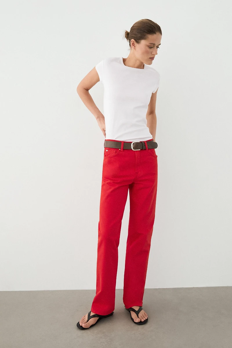 T-shirt manches courtes 100 % coton mercerisé