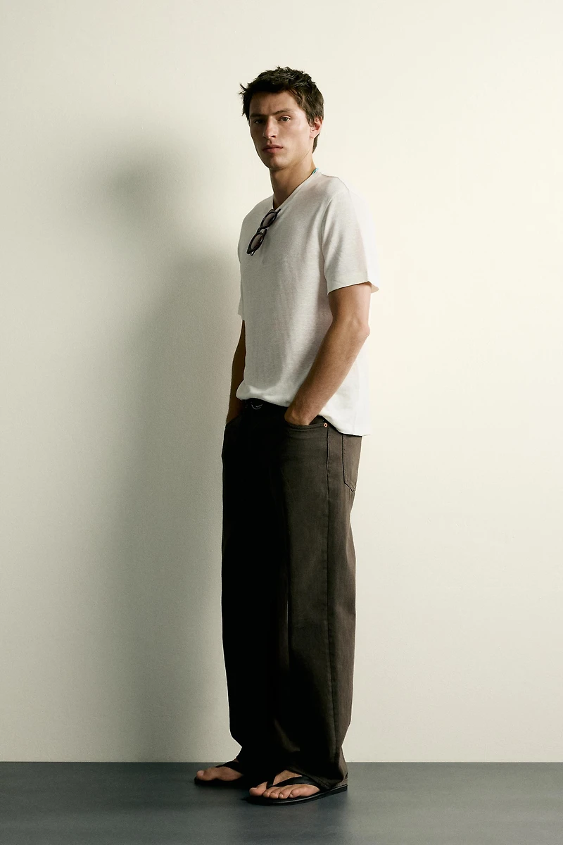 T-SHIRT REGULAR FIT CHANVRE - VISCOSE