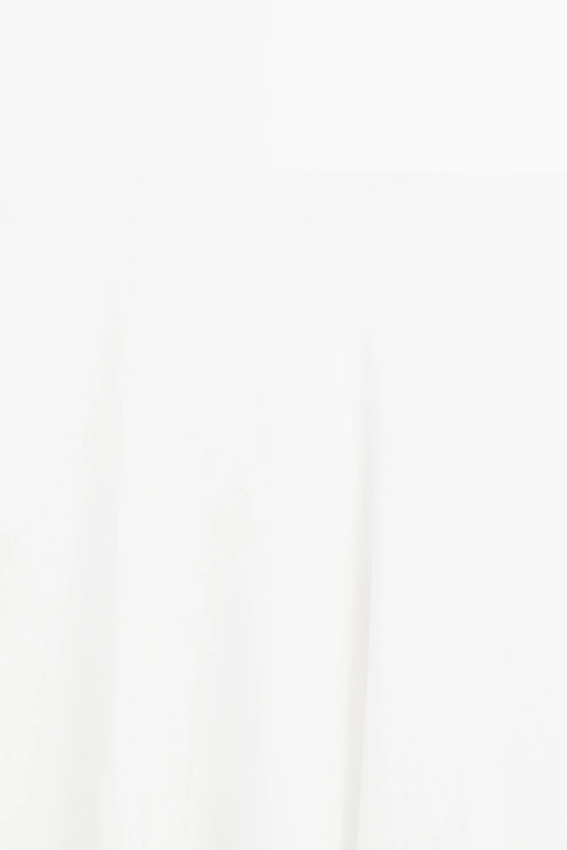 Flared midi skirt with embroidery