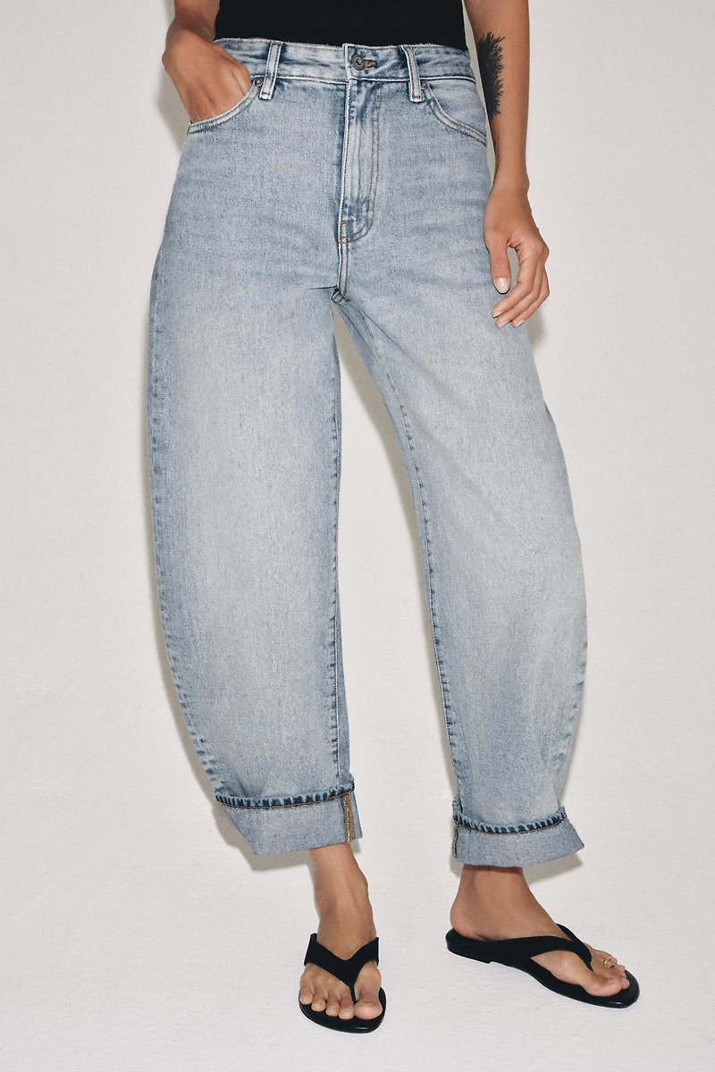 ZW COLLECTION MID-RISE BALLOON JEANS