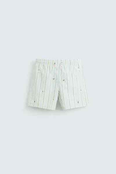 EMBROIDERED MID-LENGTH SWIMSUIT