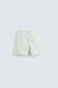 EMBROIDERED MID-LENGTH SWIMSUIT