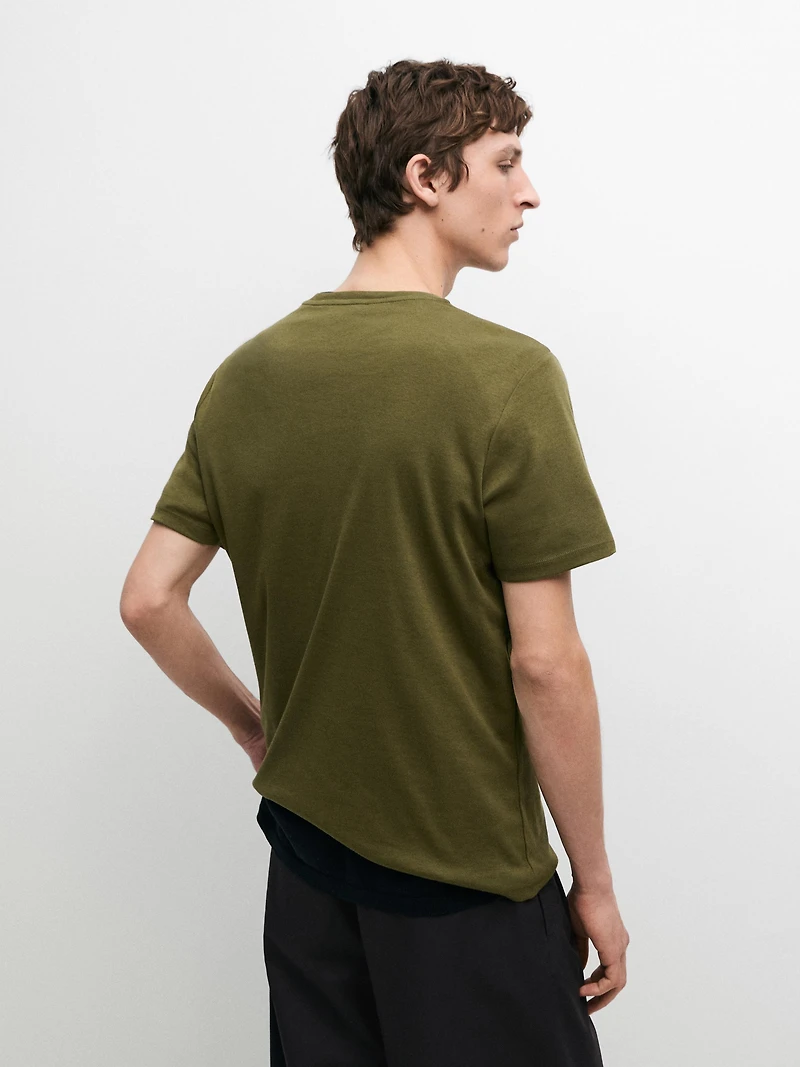 T-shirt à manches courtes en coton mélangé