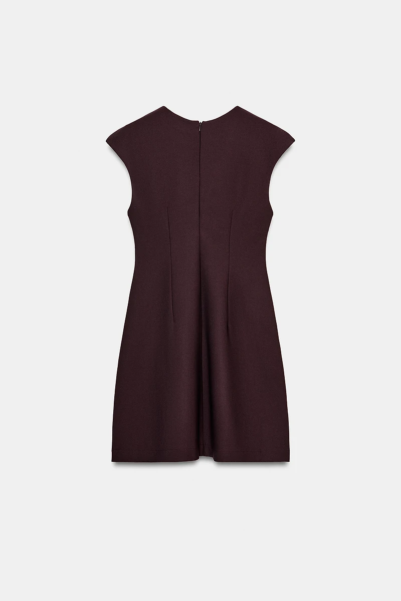 ROBE COL EN V CRÊPE