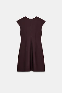 ROBE COL EN V CRÊPE