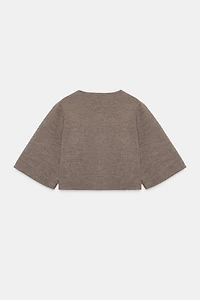 CROPPED KNIT JACKET