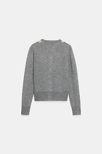 GILET AVEC LAINE À LOSANGES