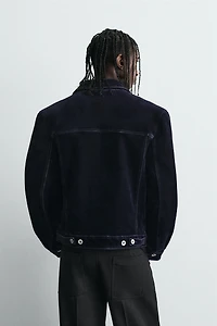BLOUSON FLOQUÉ VELOURS