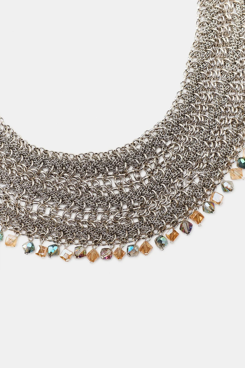 JEWELED BIB NECKLACE