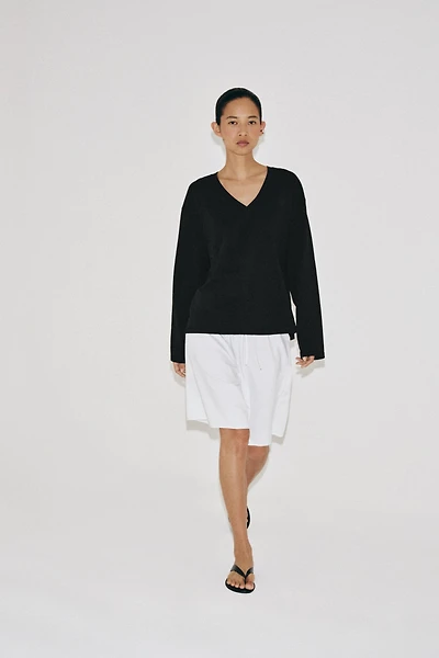 Cotton V-Neck T-Shirt
