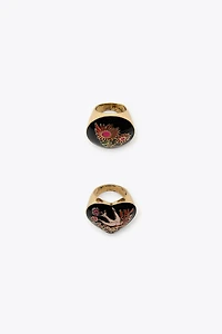 2-PACK OF RESIN SHAPE RINGS