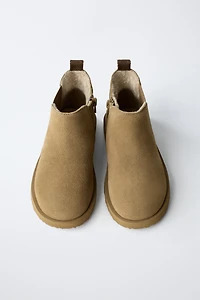 LEATHER ANKLE BOOTS