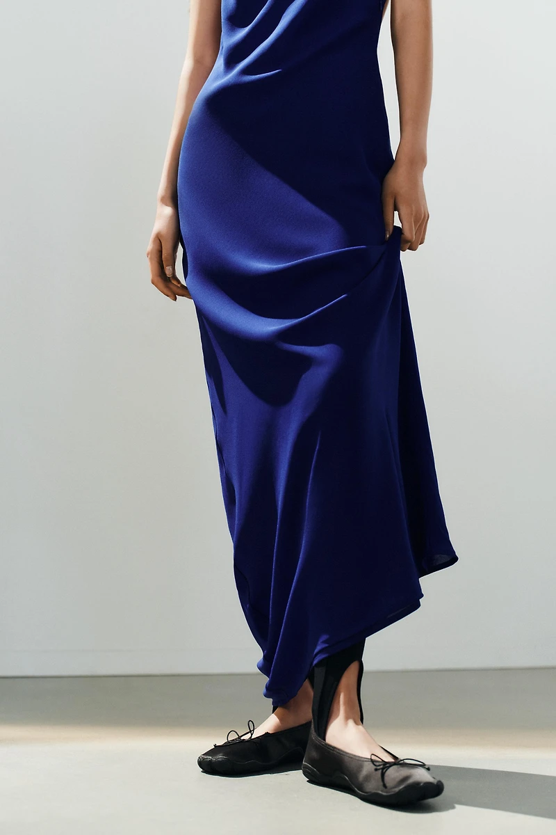 LONG HALTER DRESS