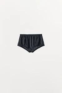 MINI-SHORT À RAYURES ET POCHES