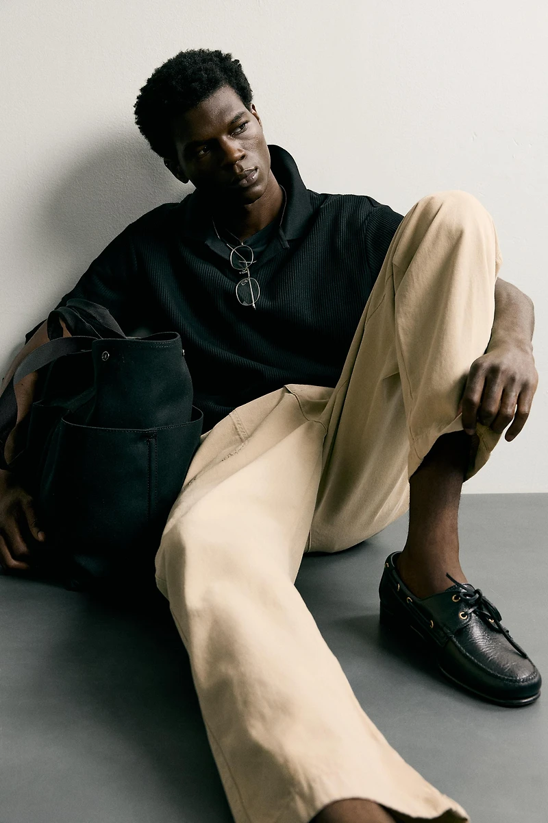VERTICAL TEXTURED POLO