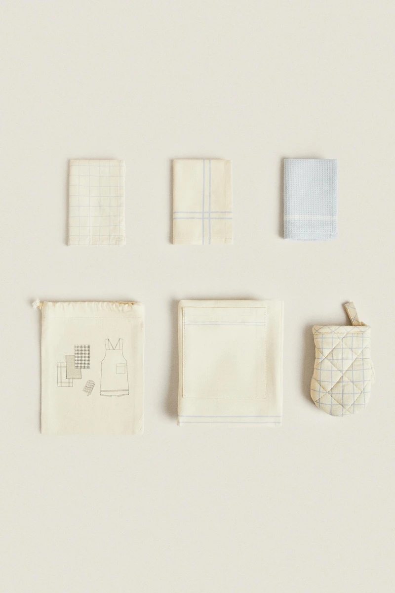 JOUET ENFANT ENSEMBLE LINGE DE CUISINE