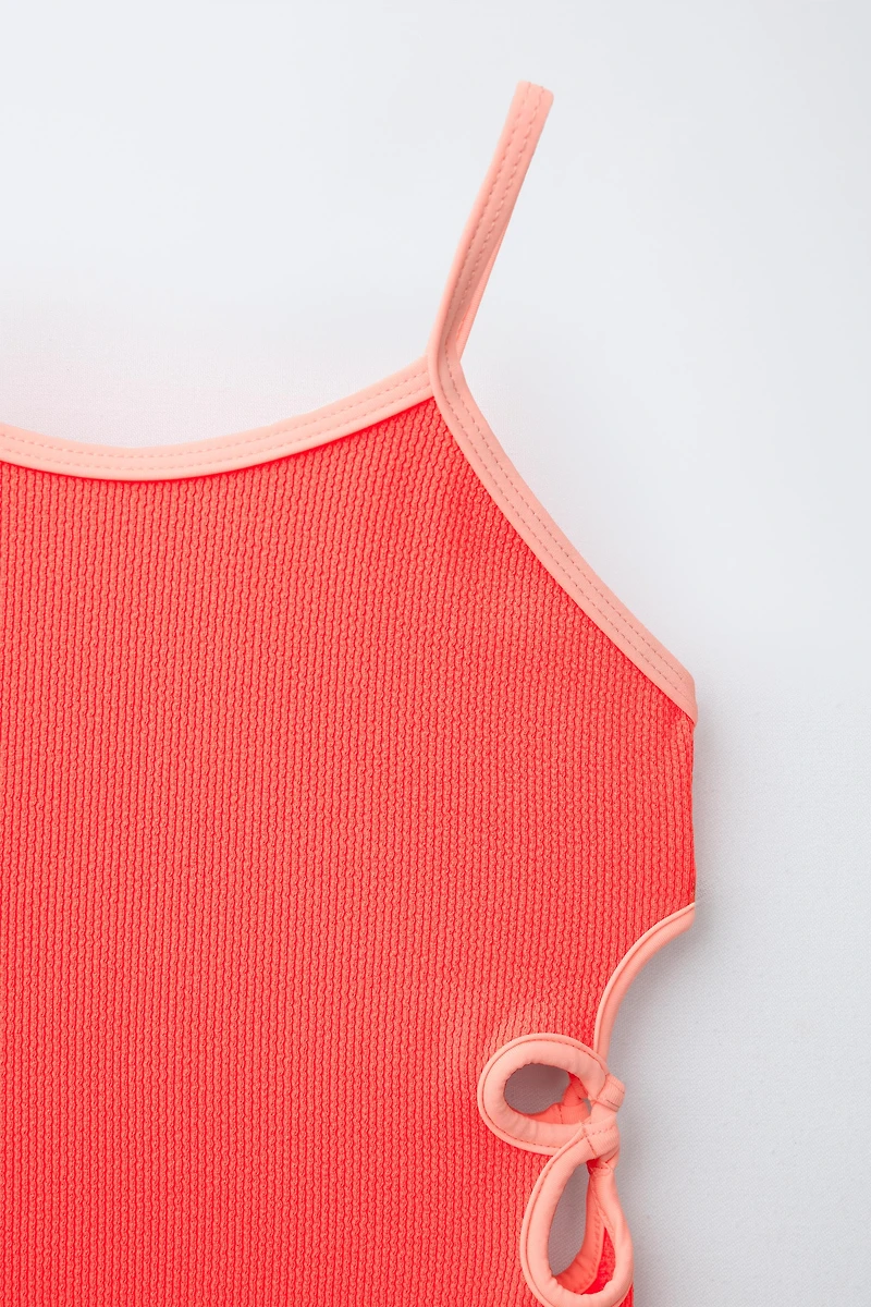 6-14 ANS/ MAILLOT DE BAIN STRUCTURE CUT OUT