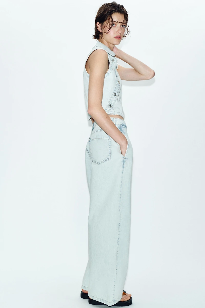 Z1975 LOW-RISE CROSSED JEANS
