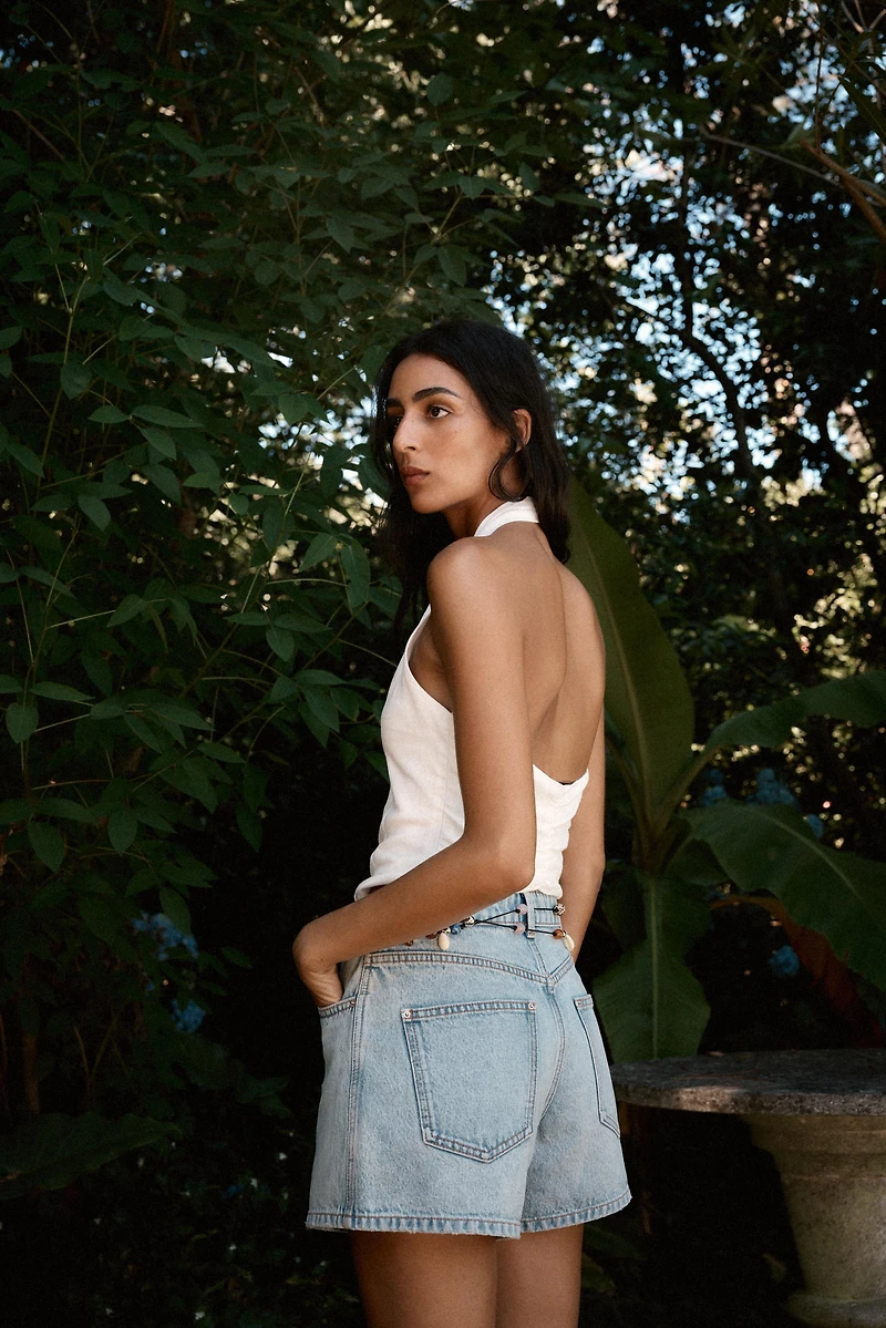 Z1975 MOM FIT MID-RISE SHORTS
