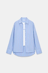 OVERSIZED SHIRT WITH BELTED T-SHIRT