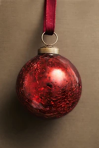 RED CHRISTMAS BALL TREE ORNAMENT