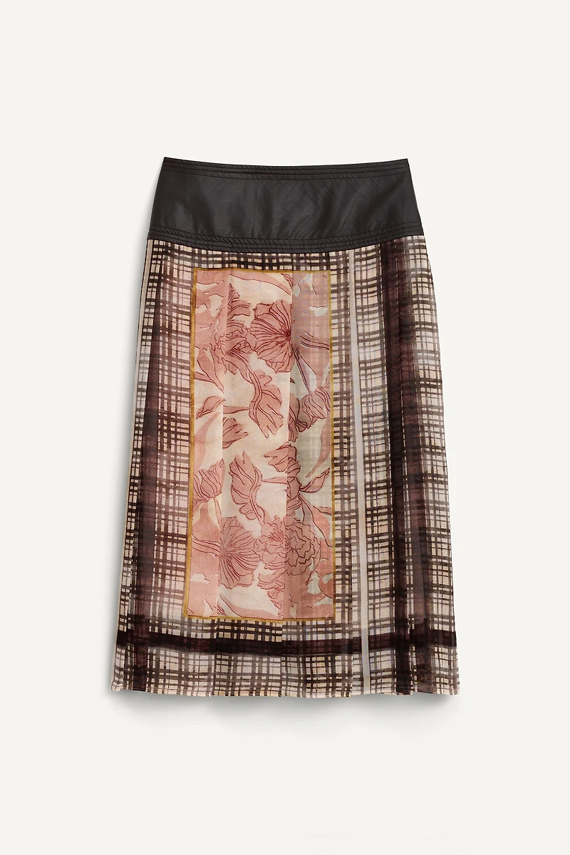 JUPE FOULARD À PLIS PLATS ÉDITION LIMITÉE