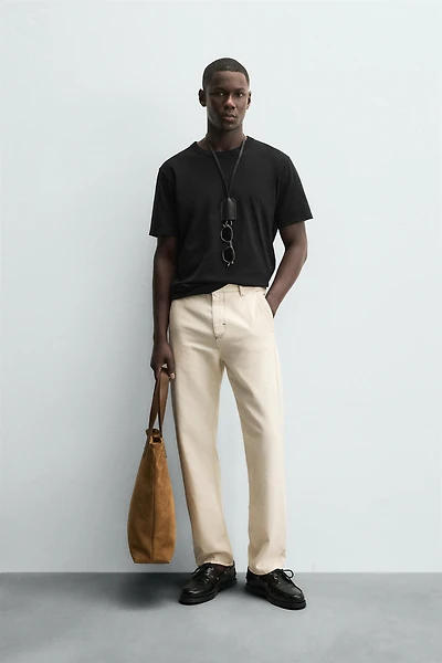 PANTS WITH CONTRAST STITCHING