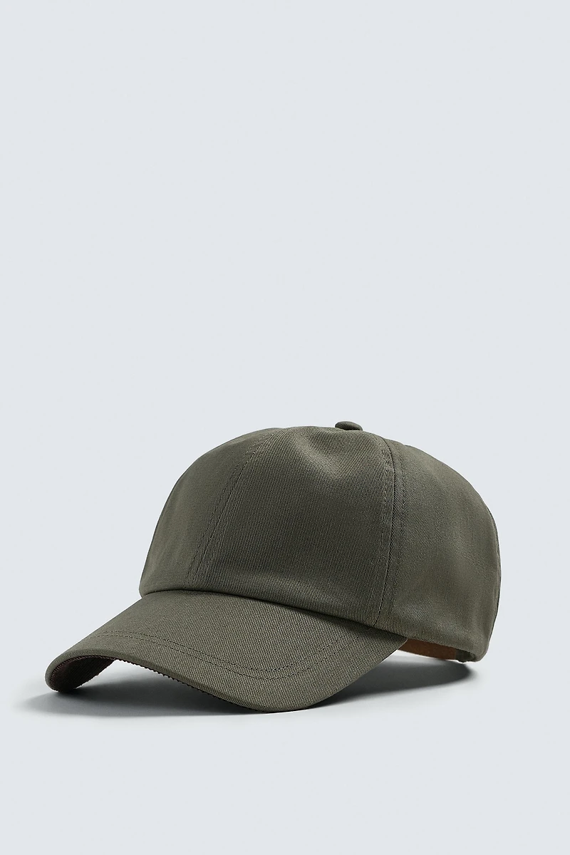 CONTRASTING CORDUROY CAP