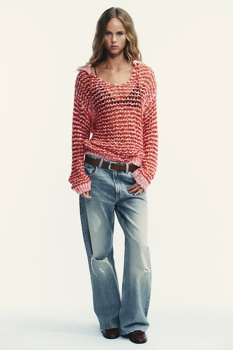 PULL EN MAILLE COL POLO AVEC LAINE