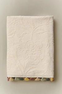 JACQUARD POMPOM BATH TOWEL