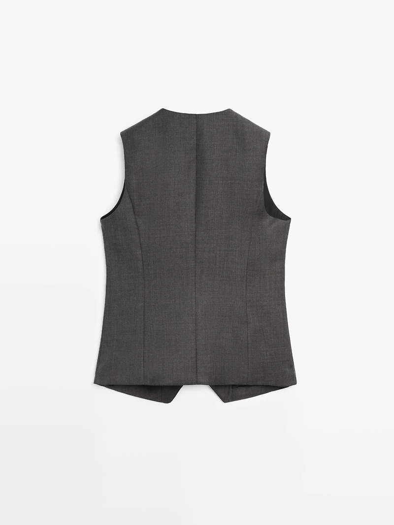 Gilet de costume 100 % laine