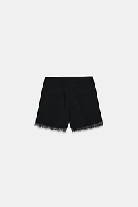 LACE TRIM SHORTS