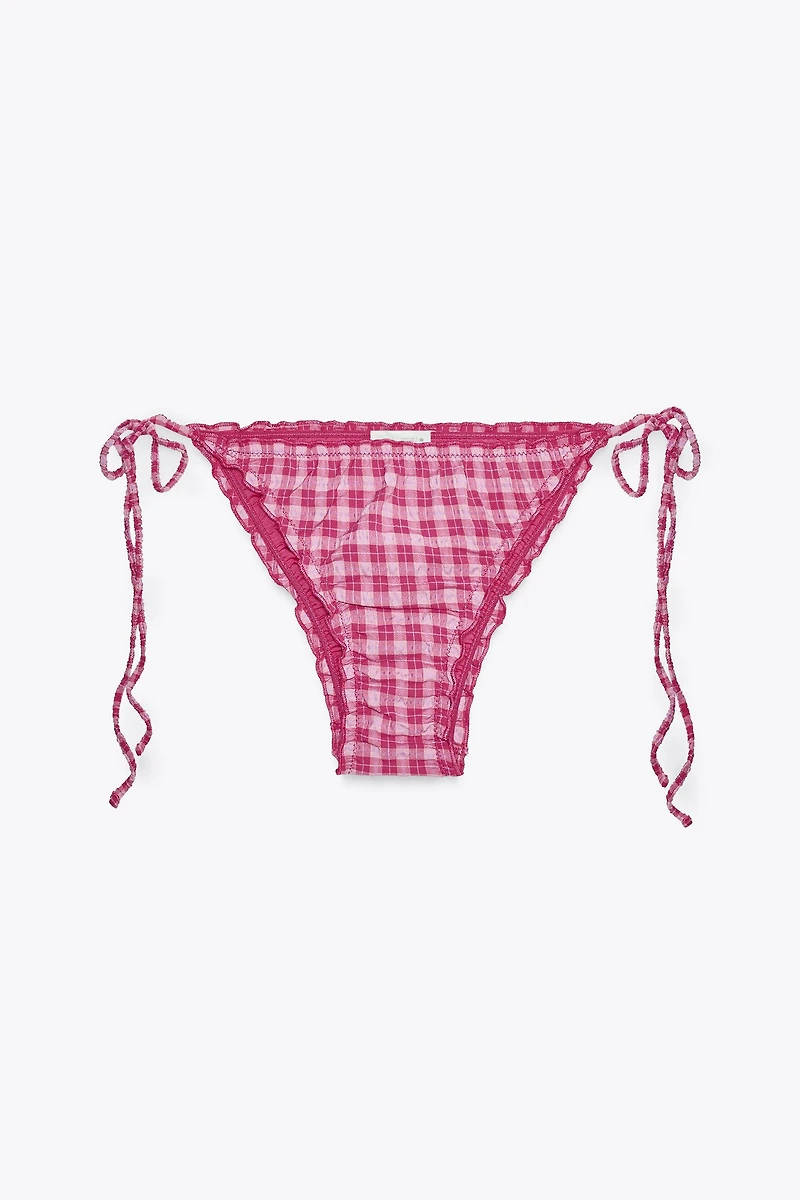 CHECKERED BIKINI BOTTOMS