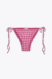 CHECKERED BIKINI BOTTOMS