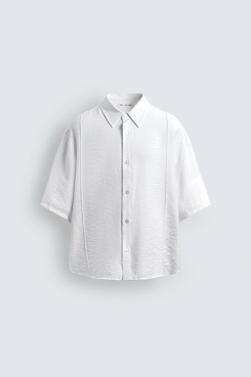 FLOWY TEXTURED SHIRT