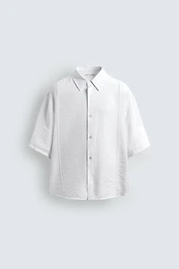 FLOWY TEXTURED SHIRT